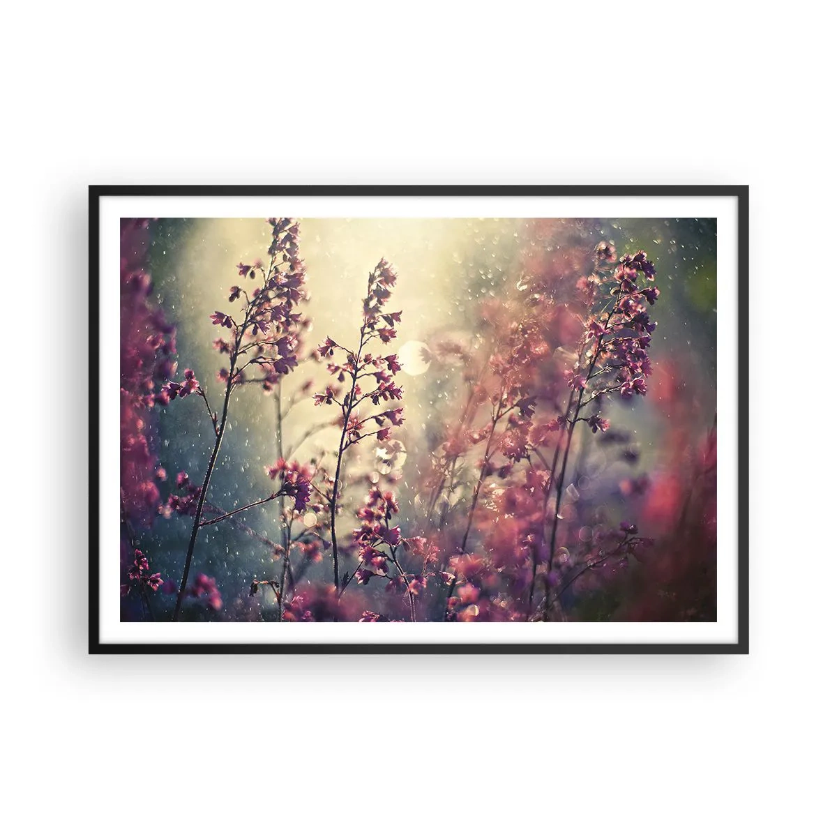 Poster în ramă neagră - Grădina secretă - 100x70 cm
