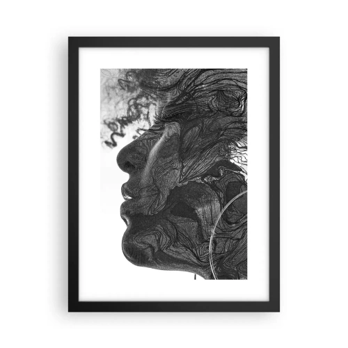 Poster în ramă neagră - Încurcată în vise - 30x40 cm