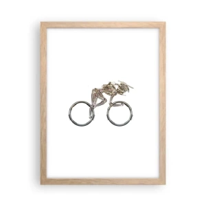 Poster în ramă de stejar deschis - O mașină grozavă - 30x40 cm