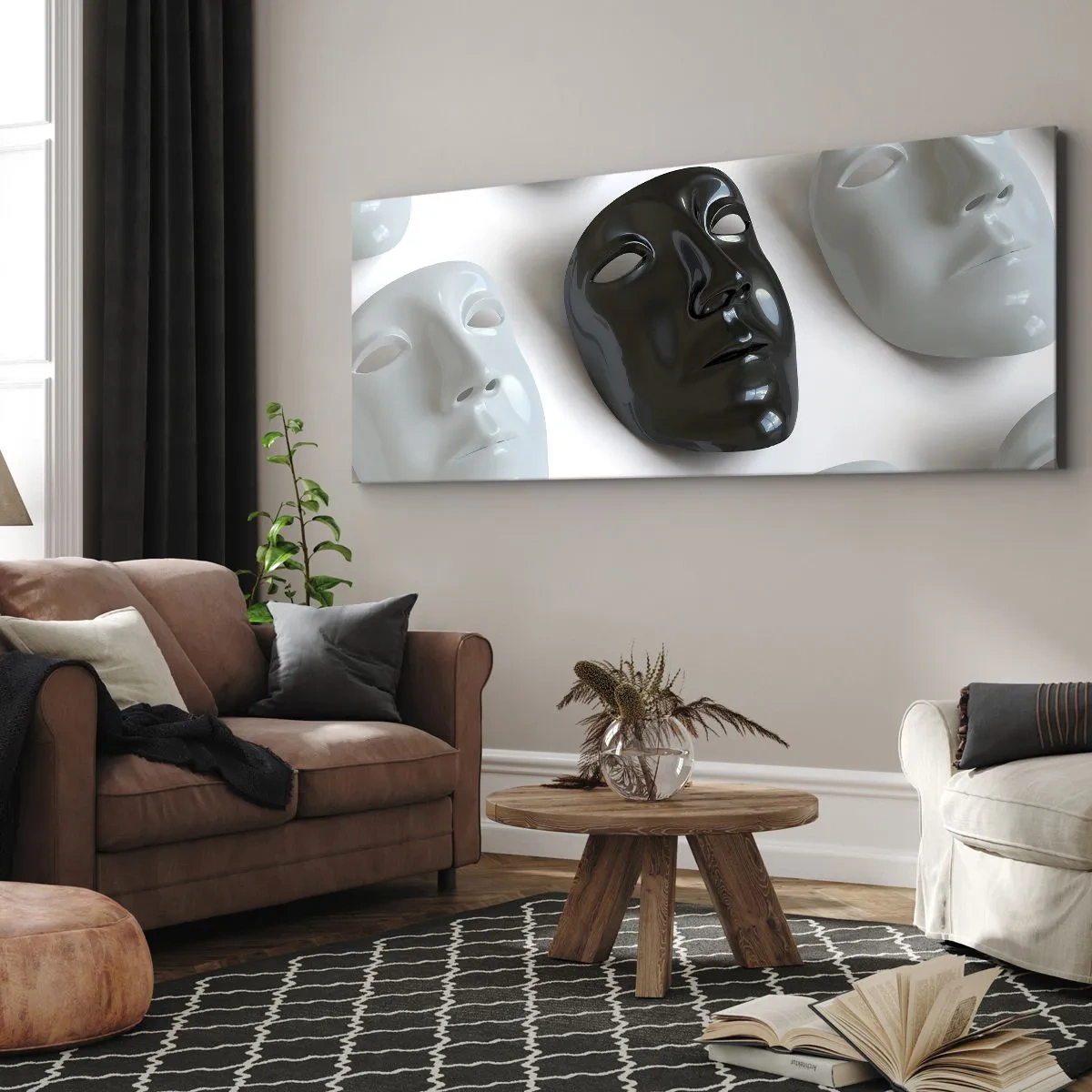 Tablou pe pânză - Cum să ieșiți în evidență? - 100x40 cm