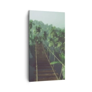 Tablou pe pânză - Deasupra cazanului verde - 45x80 cm