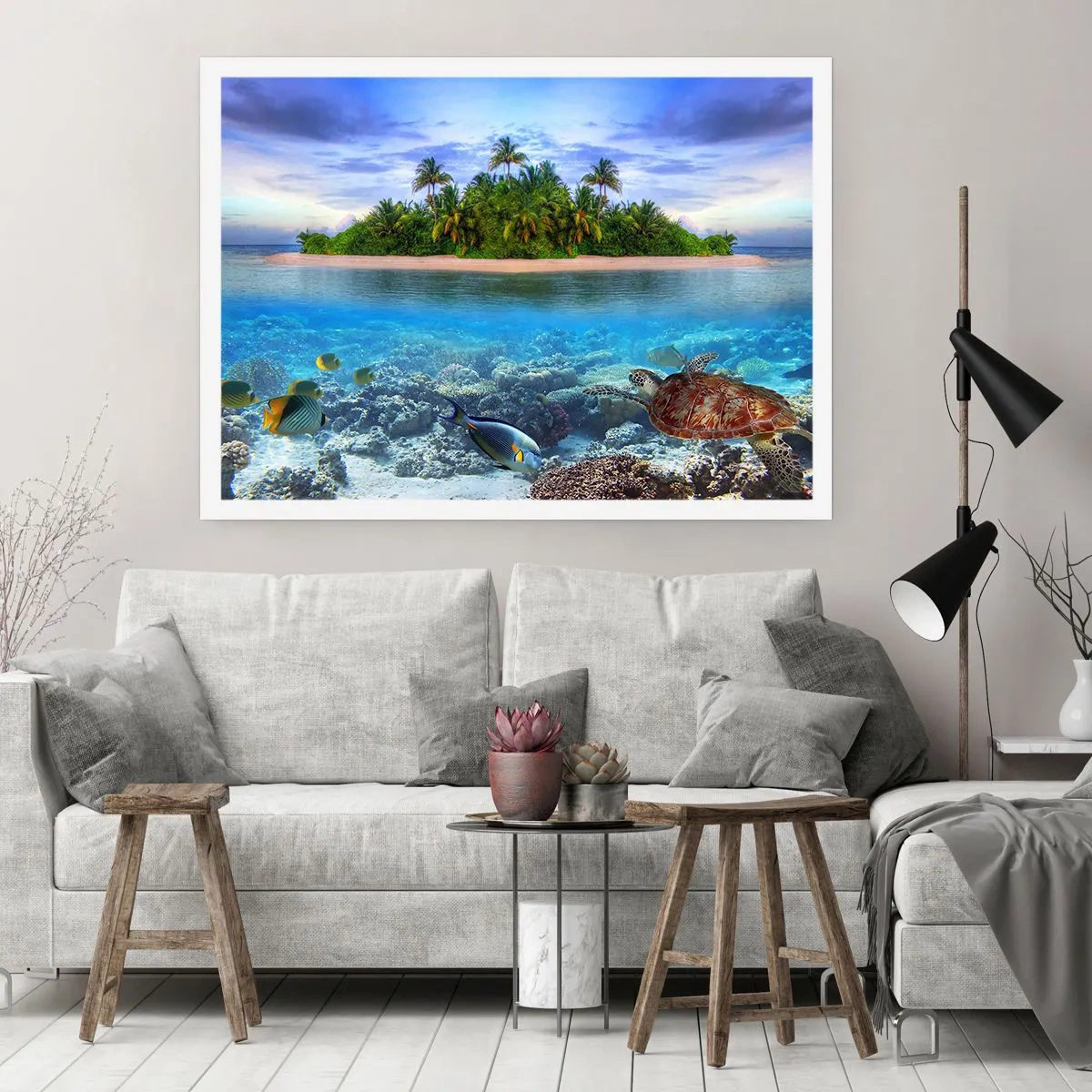 Poster - Insula paradisiacă vă invită - 50x40 cm