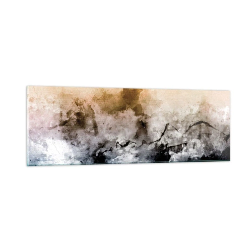 Tablou pe sticlă - Scufundate într-un vârtej de ceață - 90x30 cm