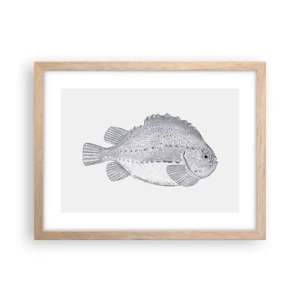 Poster în ramă de stejar deschis - Pentru albumul naturalistului - 40x30 cm