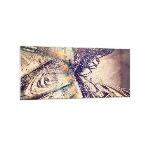 Tablou pe sticlă - În marea grabă - 120x50 cm