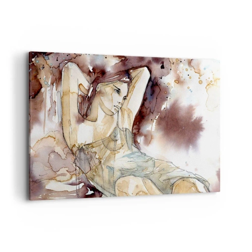 Tablou pe pânză - Într-o dispoziție mov deschis - 120x80 cm