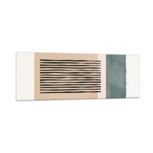 Tablou pe sticlă - Totul este în regulă - 90x30 cm