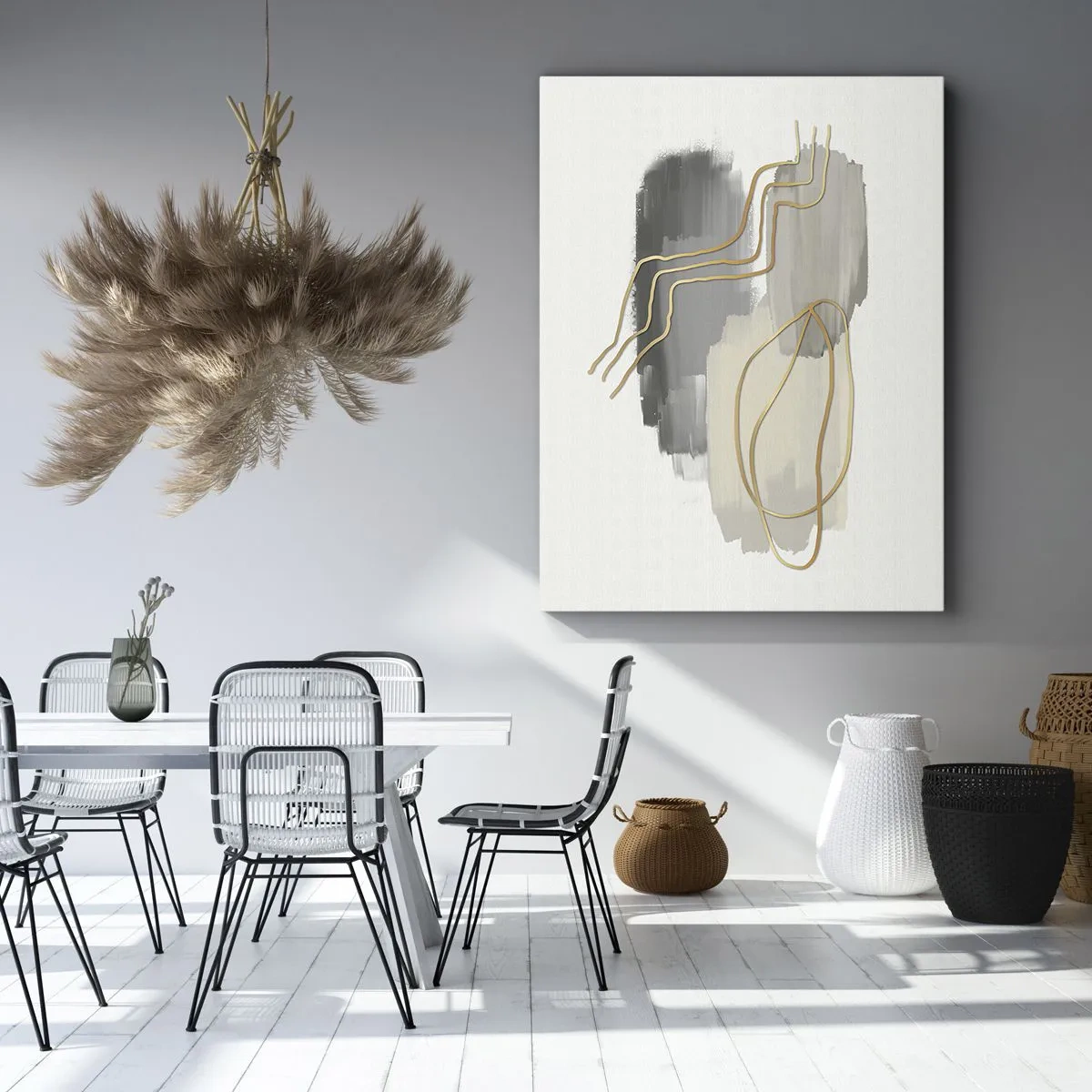 Tablou pe pânză - Persistență și mișcare - 55x100 cm