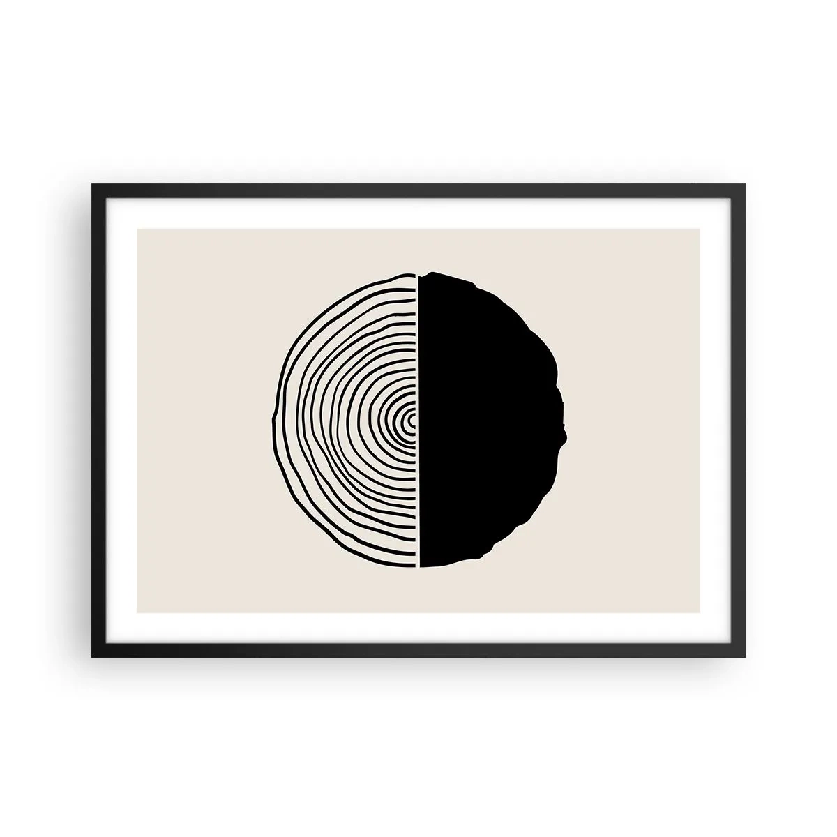 Poster în ramă neagră - Jumi-juma - 70x50 cm