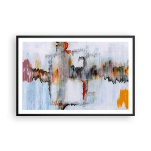 Poster în ramă neagră - Cu bățul pe apă - 91x61 cm