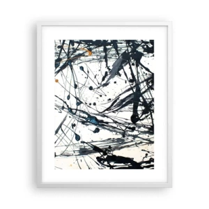 Poster în ramă albă - Cu sau fără sens? - 40x50 cm