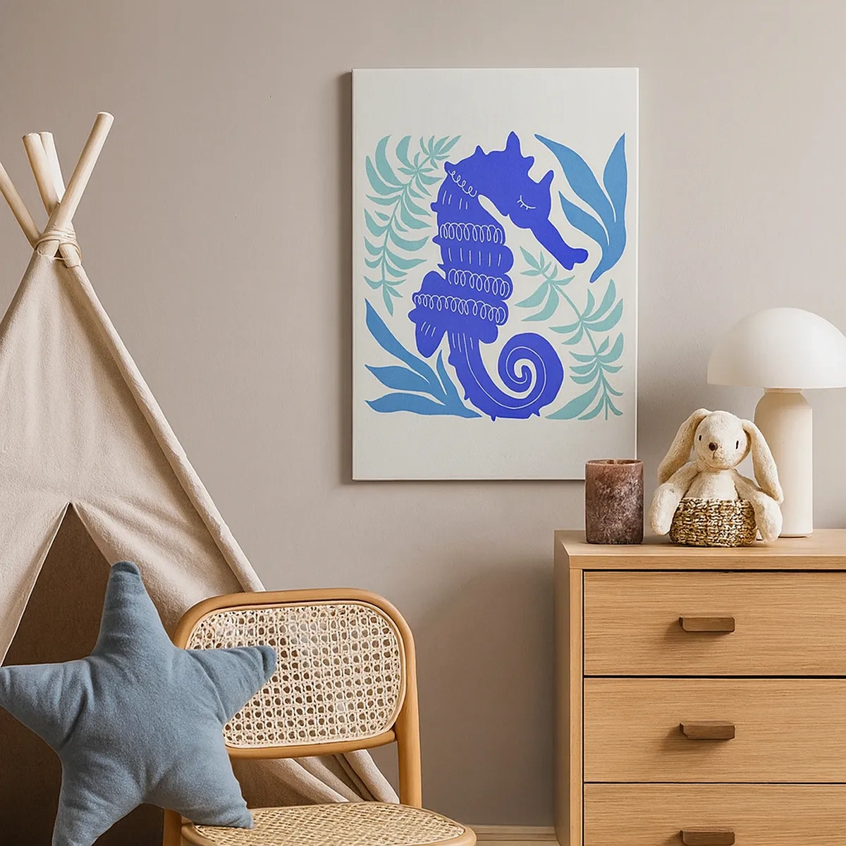 Tablou pe pânză - Pe o pajiște subacvatică - 50x70 cm