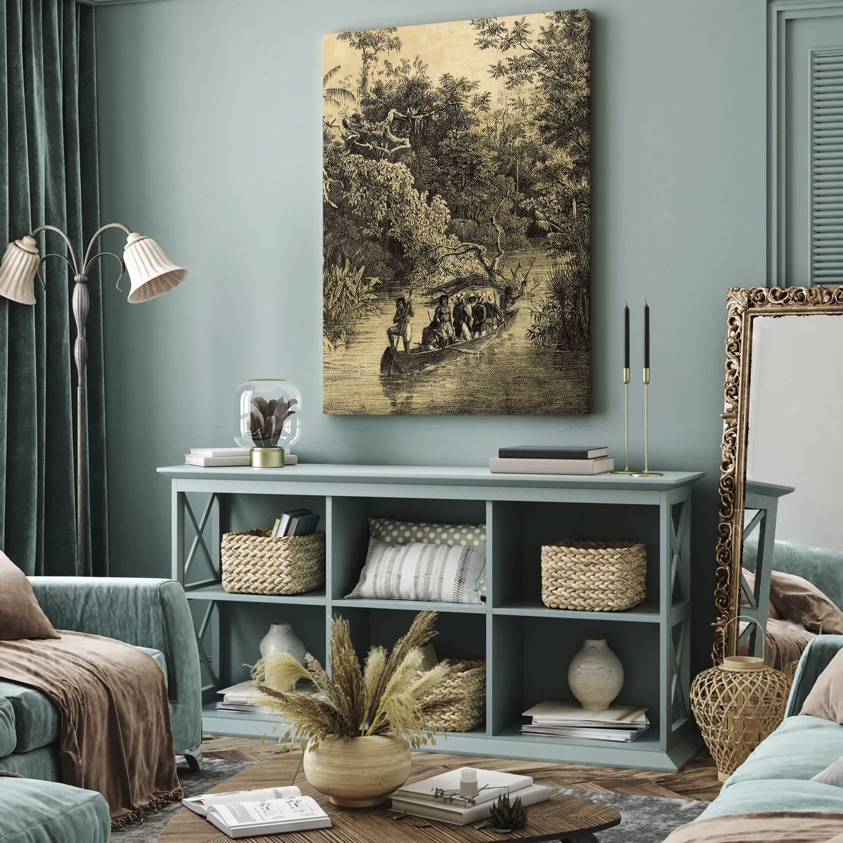 Tablou pe pânză - Călătorie la sursă - 45x80 cm