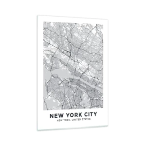 Tablou pe sticlă - Anatomia unei metropole - 80x120 cm