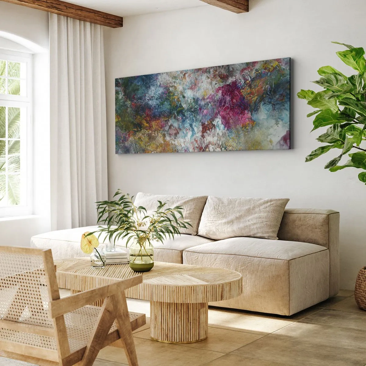 Tablou pe pânză - În plină înflorire - 100x40 cm