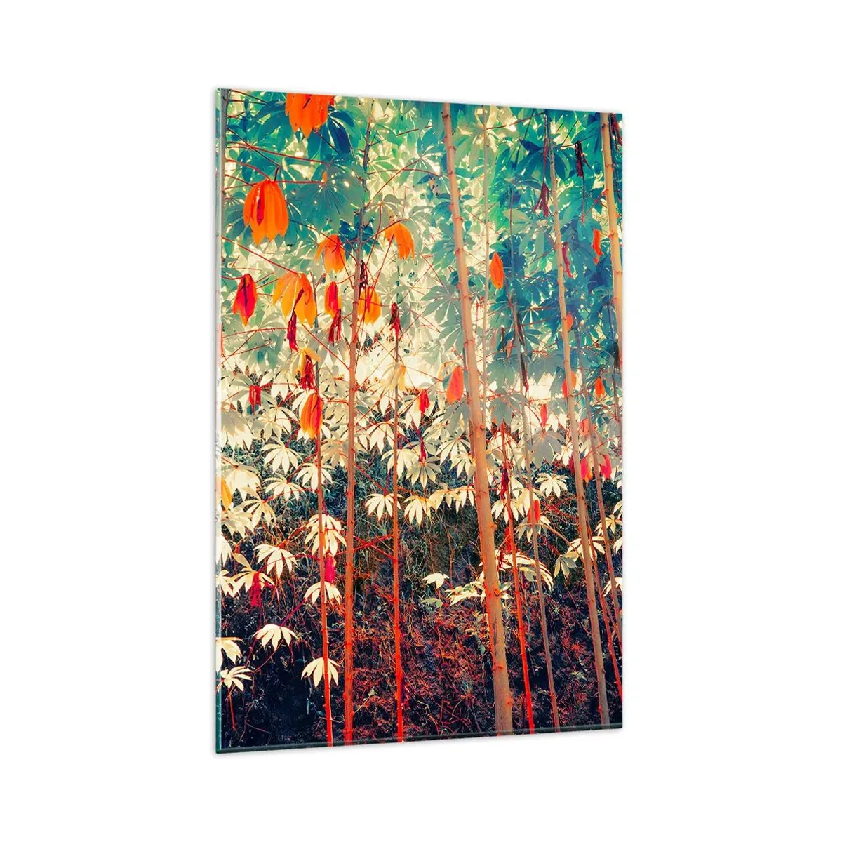 Tablou pe sticlă - Viața secretă a frunzelor - 80x120 cm