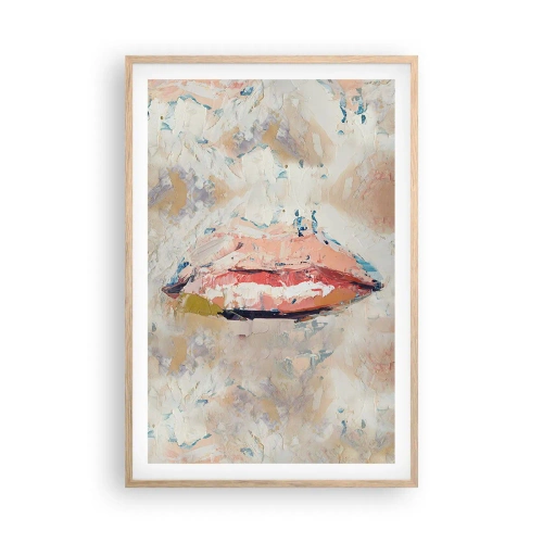 Poster în ramă de stejar deschis - Trezește simțurile - 61x91 cm