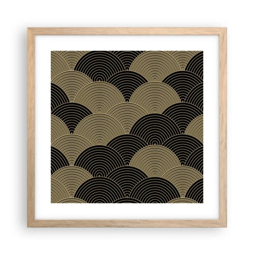 Poster în ramă de stejar deschis - Unitate în multiplicitate - 40x40 cm