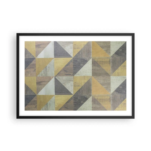 Poster în ramă neagră - La unghiul triunghiului - 70x50 cm