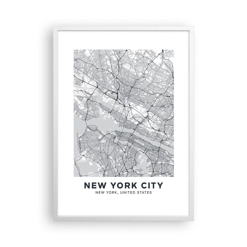 Poster în ramă albă - Anatomia unei metropole - 50x70 cm