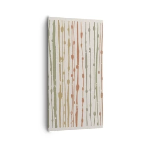 Tablou pe pânză - Notația culorilor muzicale - 65x120 cm