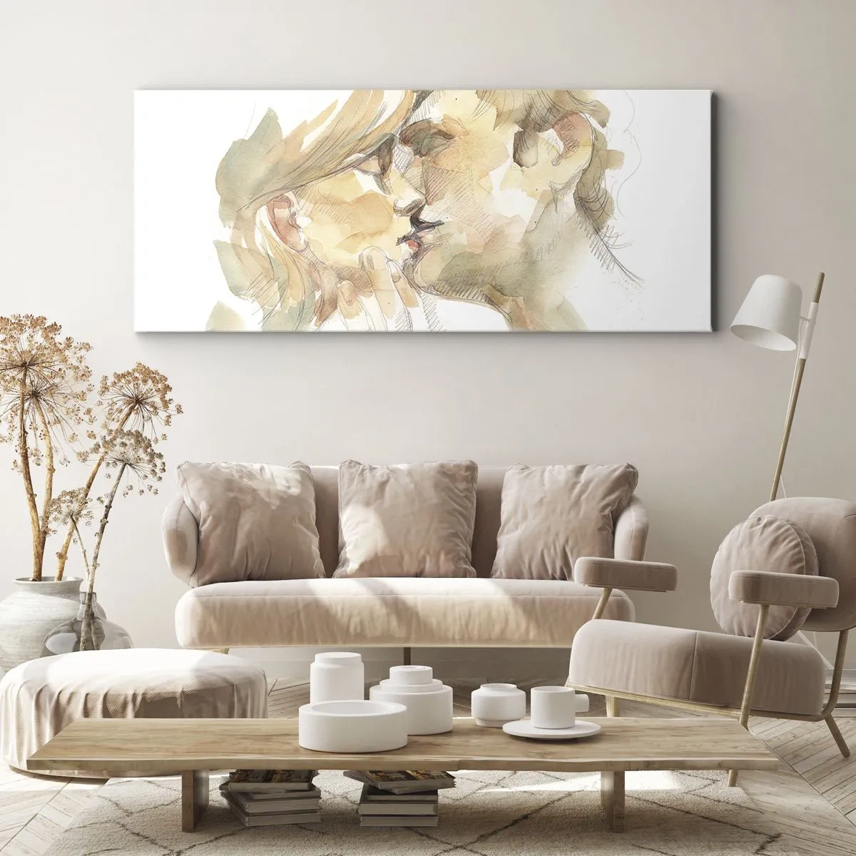 Tablou pe pânză - Jumătatea găsită? - 100x40 cm