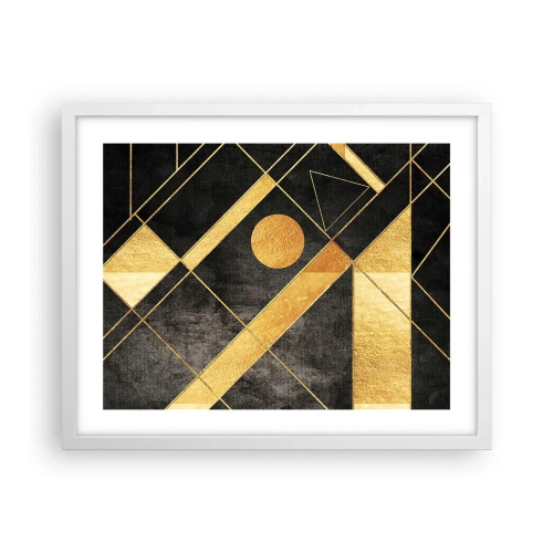 Poster în ramă albă - Soarele deșertului - 50x40 cm