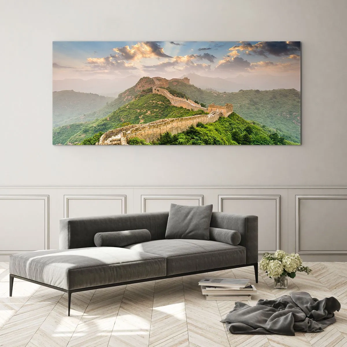 Tablou pe sticlă - Măreția netrecătoare - 100x40 cm