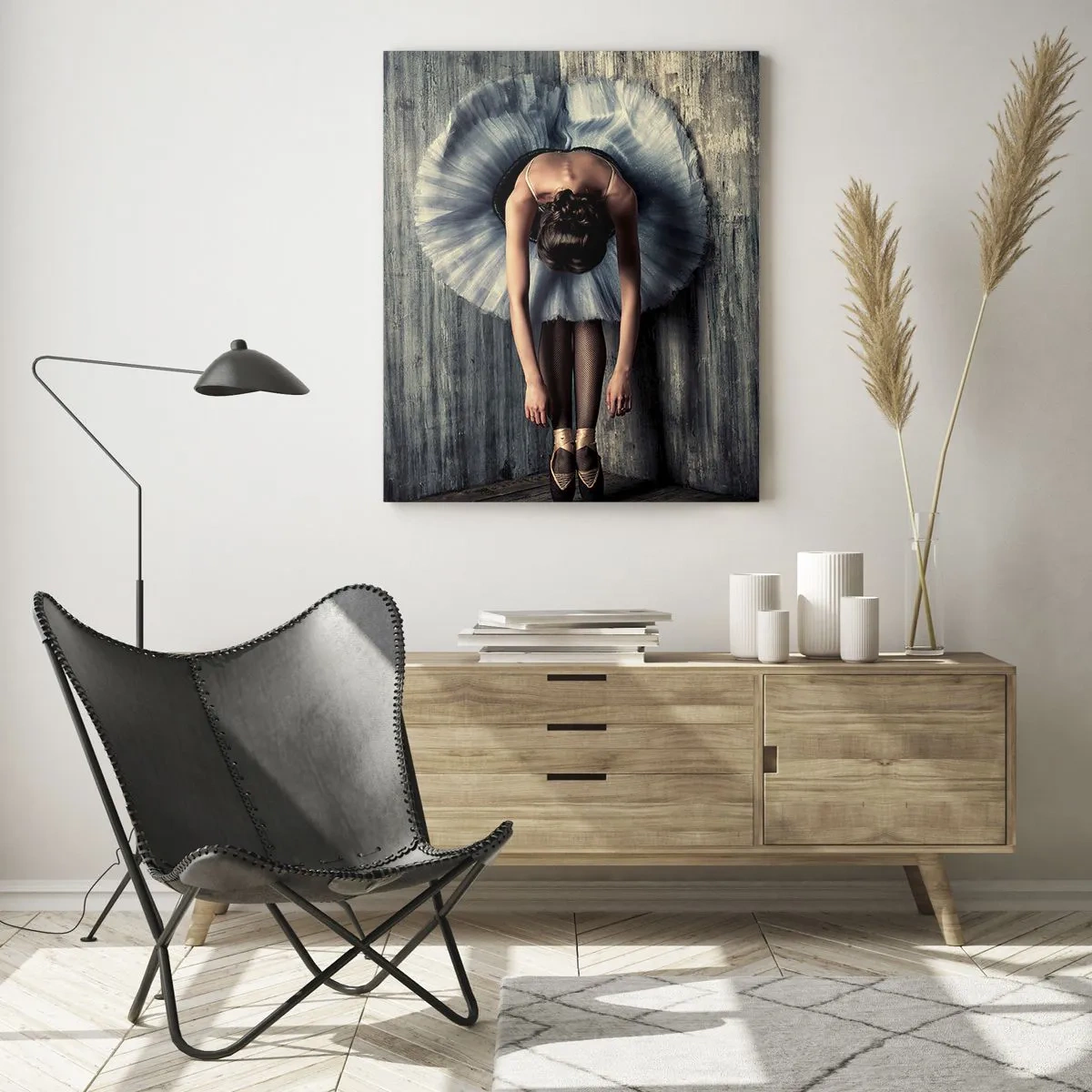 Tablou pe sticlă - Când muzica se oprește - 50x70 cm