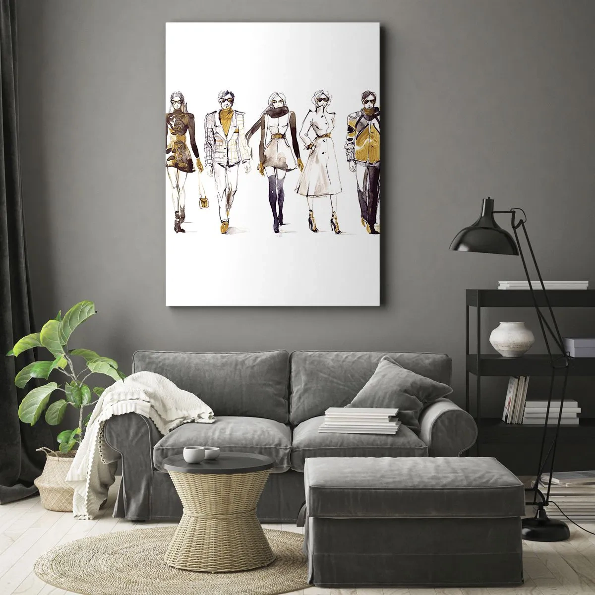 Tablou pe pânză - Chic discret, eleganță casuală - 70x100 cm