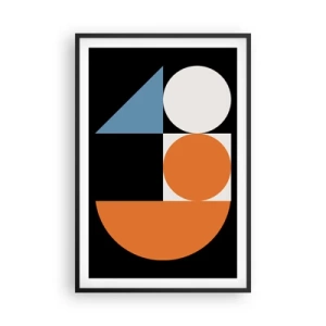 Poster în ramă neagră - Sistem de figuri - 61x91 cm