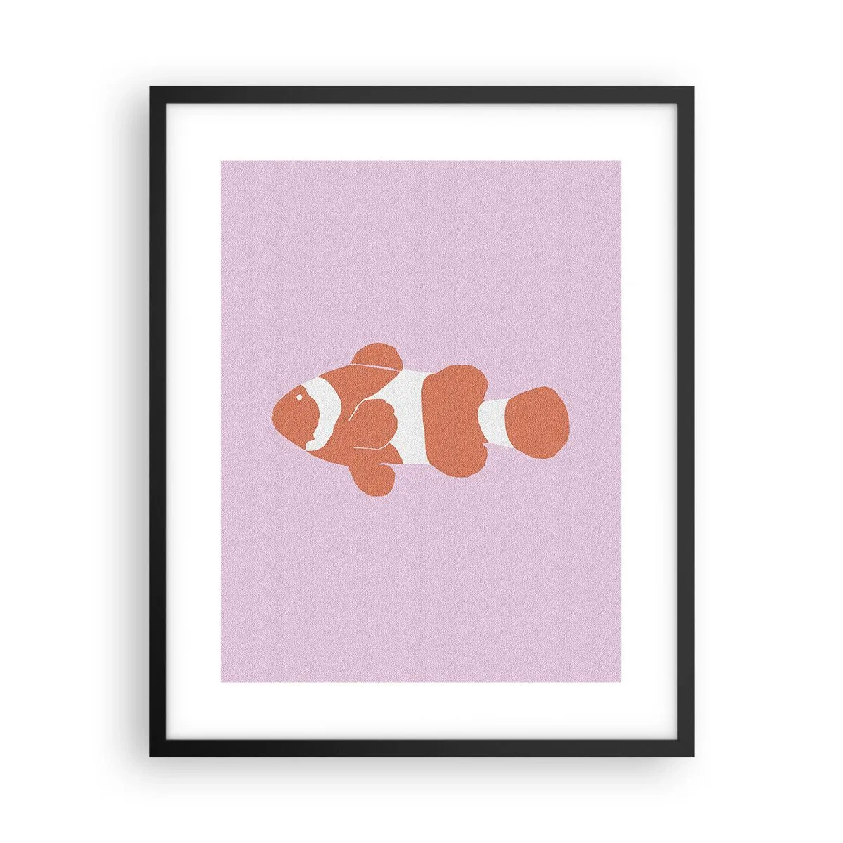 Poster în ramă neagră - Coralul îi vine bine - 40x50 cm