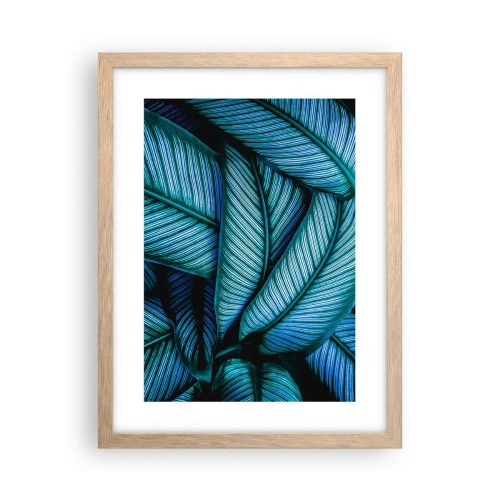 Poster în ramă de stejar deschis - Linii de viață - 30x40 cm