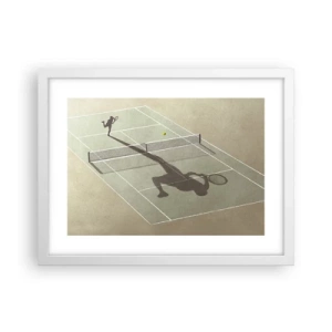 Poster în ramă albă - Învinge-te pe tine însuți - 40x30 cm