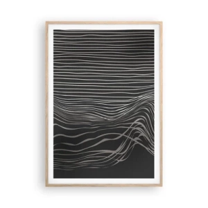 Poster în ramă de stejar deschis - Ritm și accent - 70x100 cm