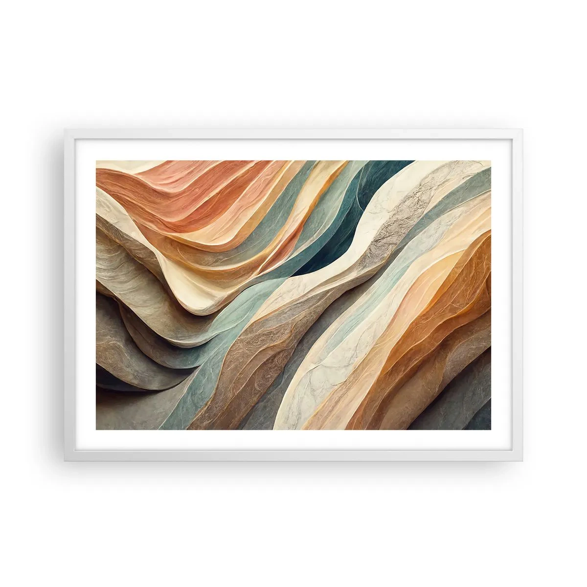 Poster în ramă albă - Momentul dinaintea schimbării - 70x50 cm