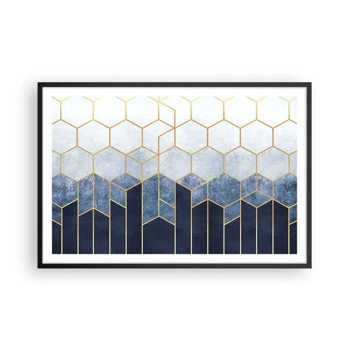 Poster în ramă neagră - Compoziție în ritm sincopat - 91x61 cm