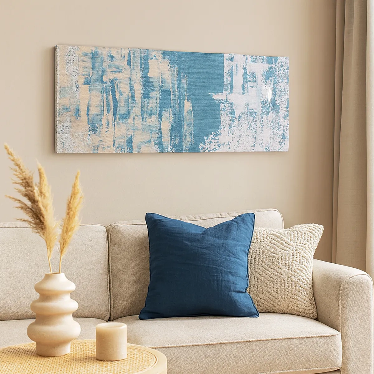 Tablou pe pânză - Prin ţurţur de gheață - 30x30 cm