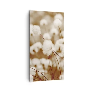 Tablou pe pânză - Câmp pufos - 65x120 cm