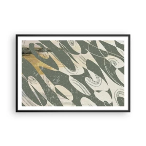 Poster în ramă neagră - Abstracție ritmică - 91x61 cm