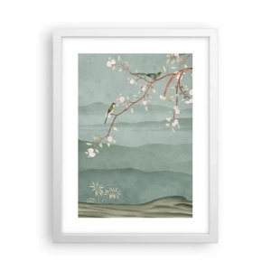 Poster în ramă albă - Primăvara, ah, tu ești - 30x40 cm