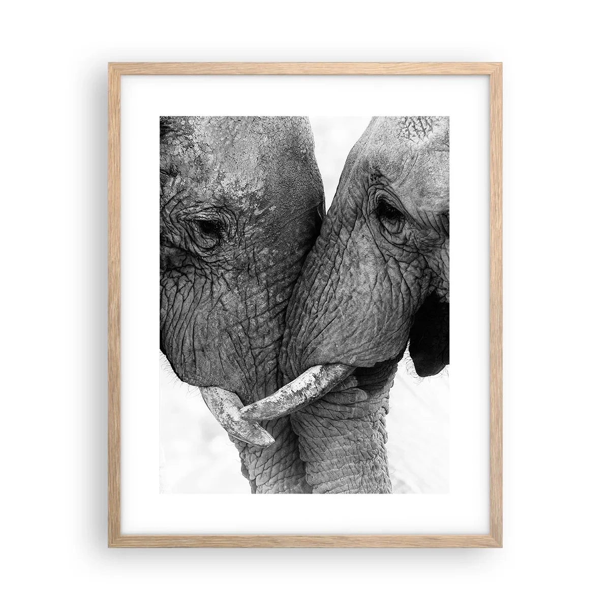 Poster în ramă de stejar deschis - Mărturisire din inimă - 40x50 cm