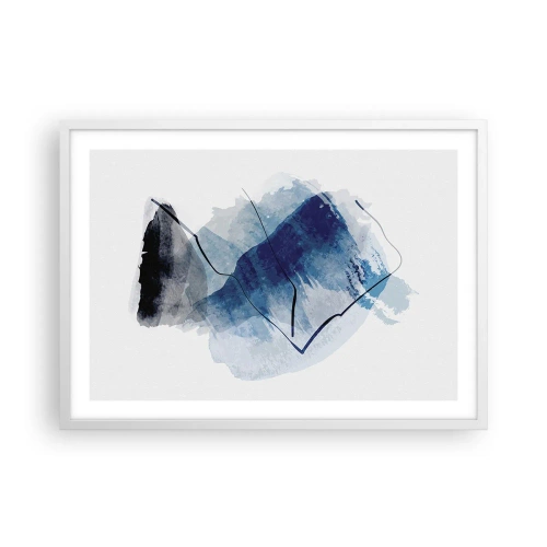 Poster în ramă albă - Iceberg - 70x50 cm