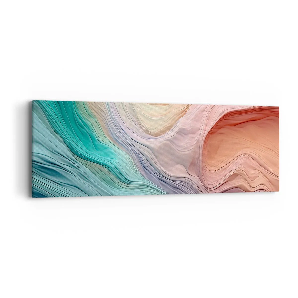 Tablou pe pânză - Valul curcubeu - 90x30 cm