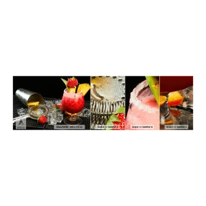 Mostră tapet autocolant Deluxe Sticker - Evocați gustul - Băutură, Cocktail, Shaker - 100x30 cm