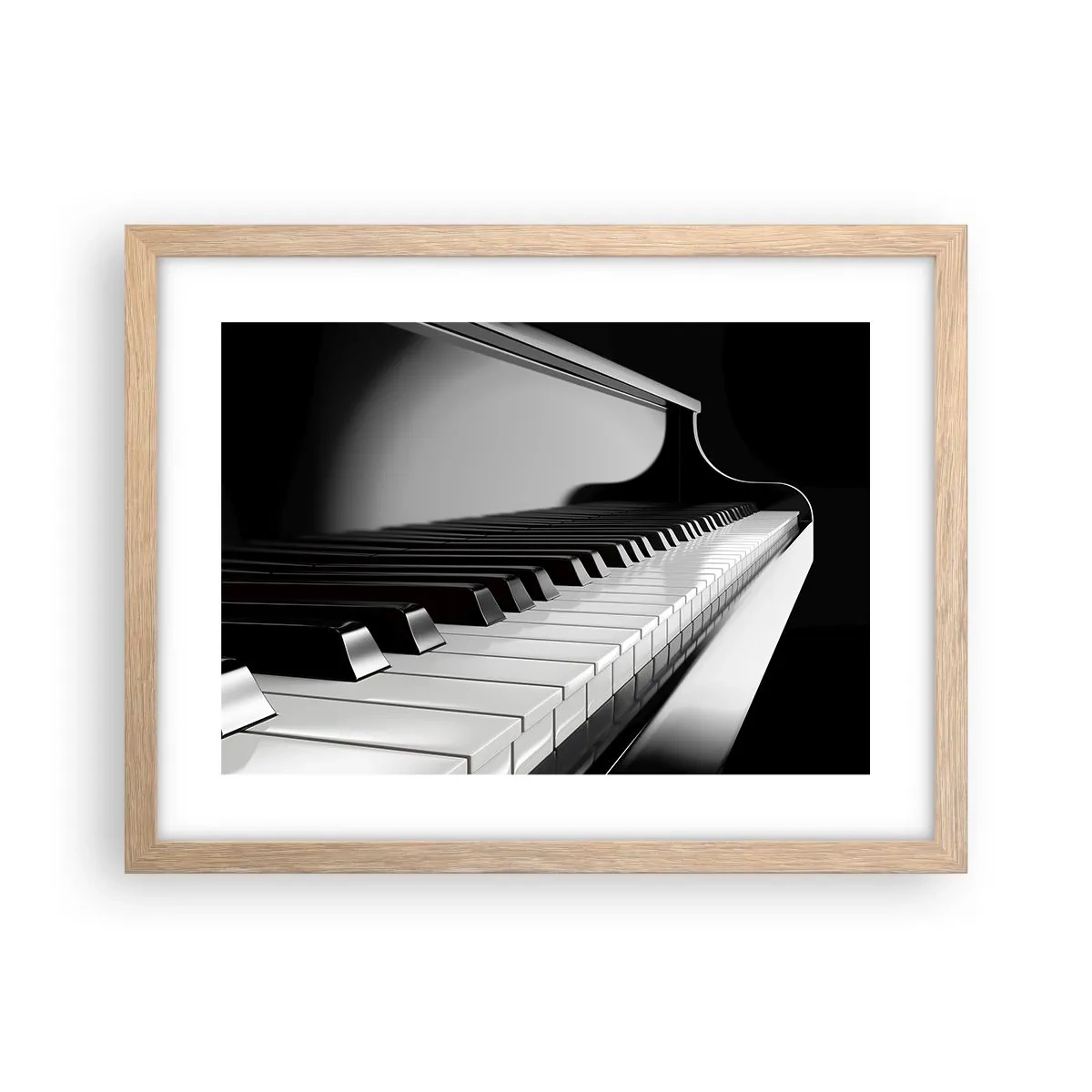 Poster în ramă de stejar deschis - Armonia formelor și a culorilor - 40x30 cm