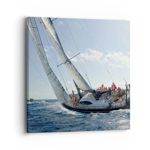 Tablou pe pânză - Să câștige cel mai bun - 40x40 cm