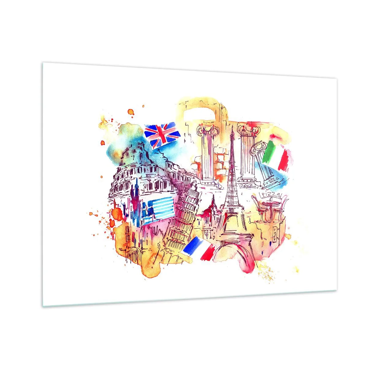 Tablou pe sticlă - Turneu european - 100x70 cm