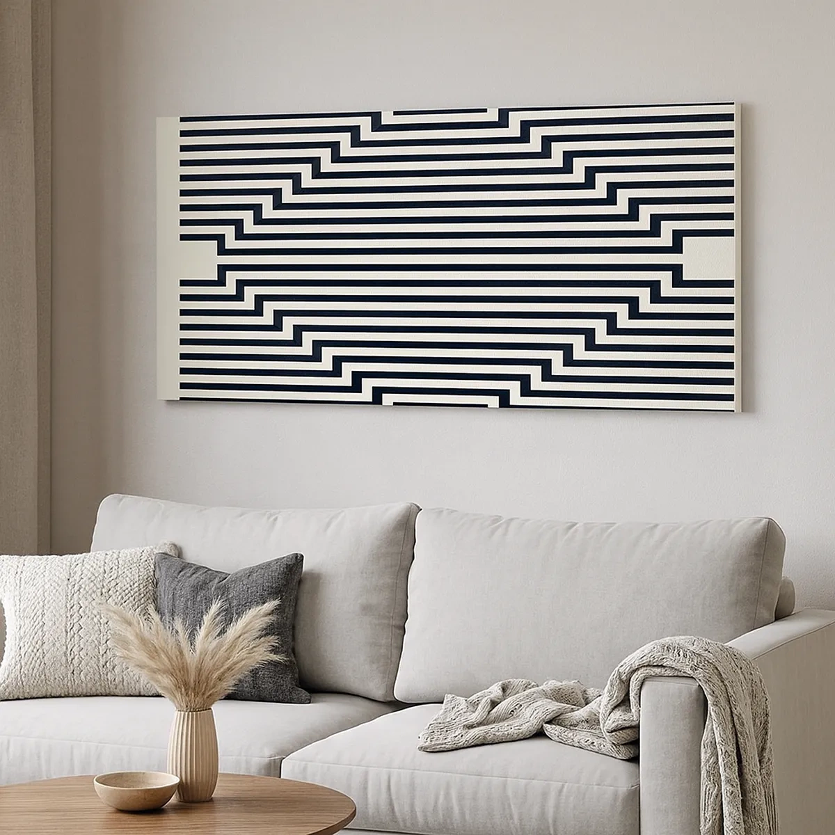 Tablou pe pânză - Iluzie geometrică - 30x30 cm