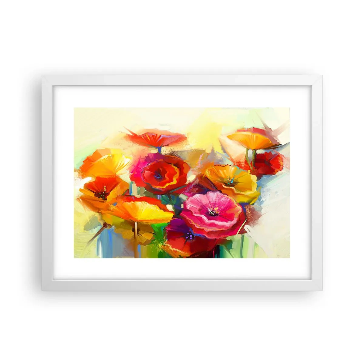 Poster în ramă albă - Nu numai roșu - 40x30 cm